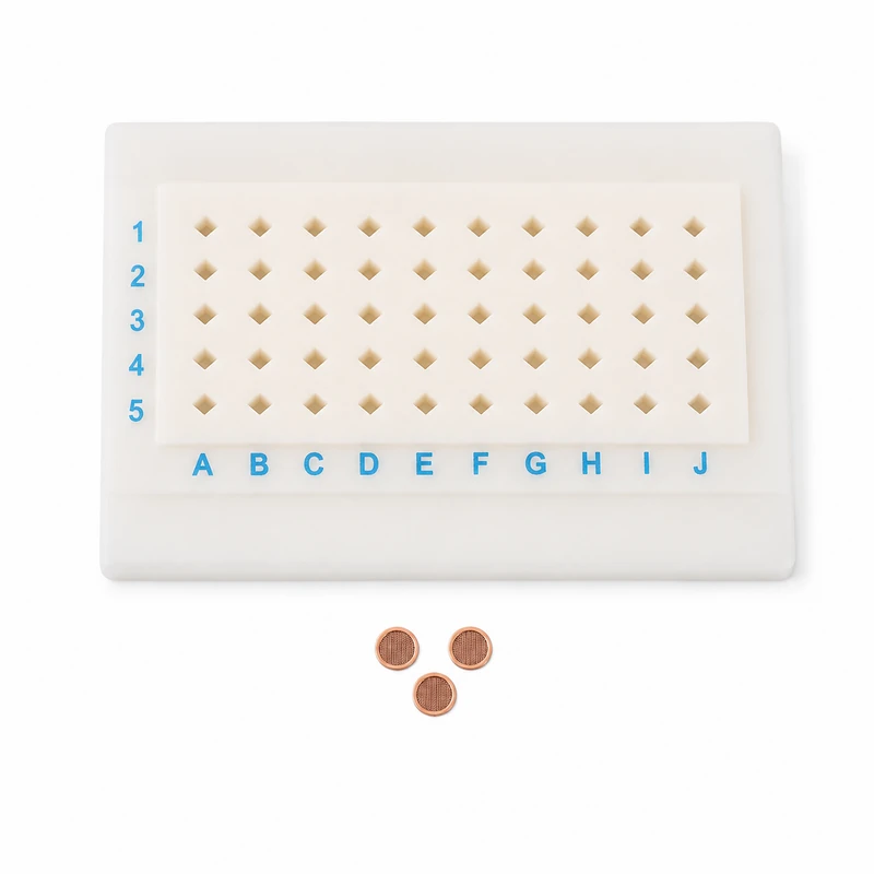 Single-Hole Copper and Molybdenum TEM Grids with Formvar Film