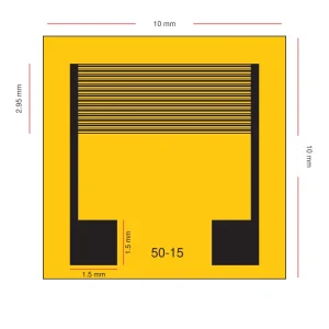 PI1 PET Flexible Interdigitated Electrode (IDE) for Gas Humidity and Biosensors