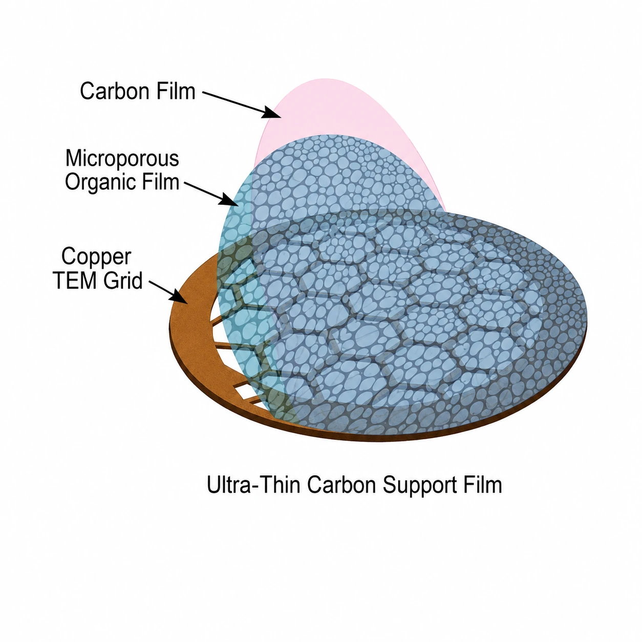 Copper TEM Grids with Standard Carbon Support Film