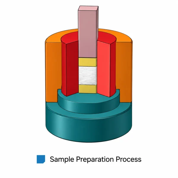 3-50 MM Square Split Press Die for Difficult-to-Release Powder Samples 3 ES1 3-50 MM Square Split Press Die for Difficult-to-Release Powder Samples