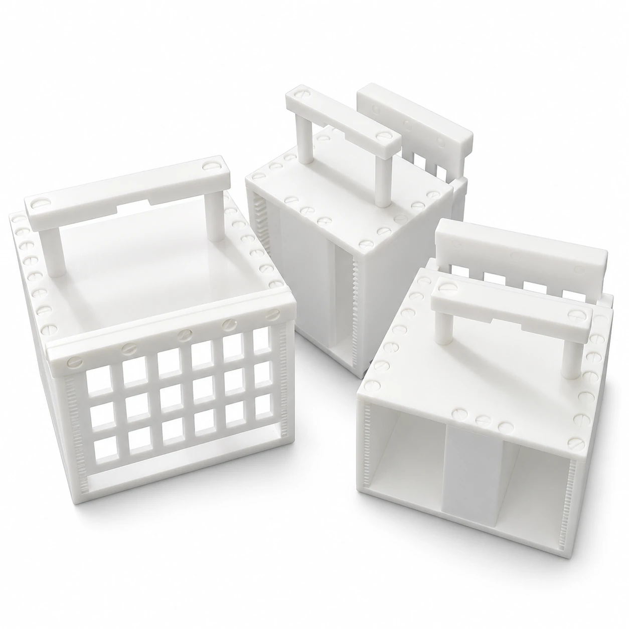 High Chemical Resistance PTFE Cleaning Basket