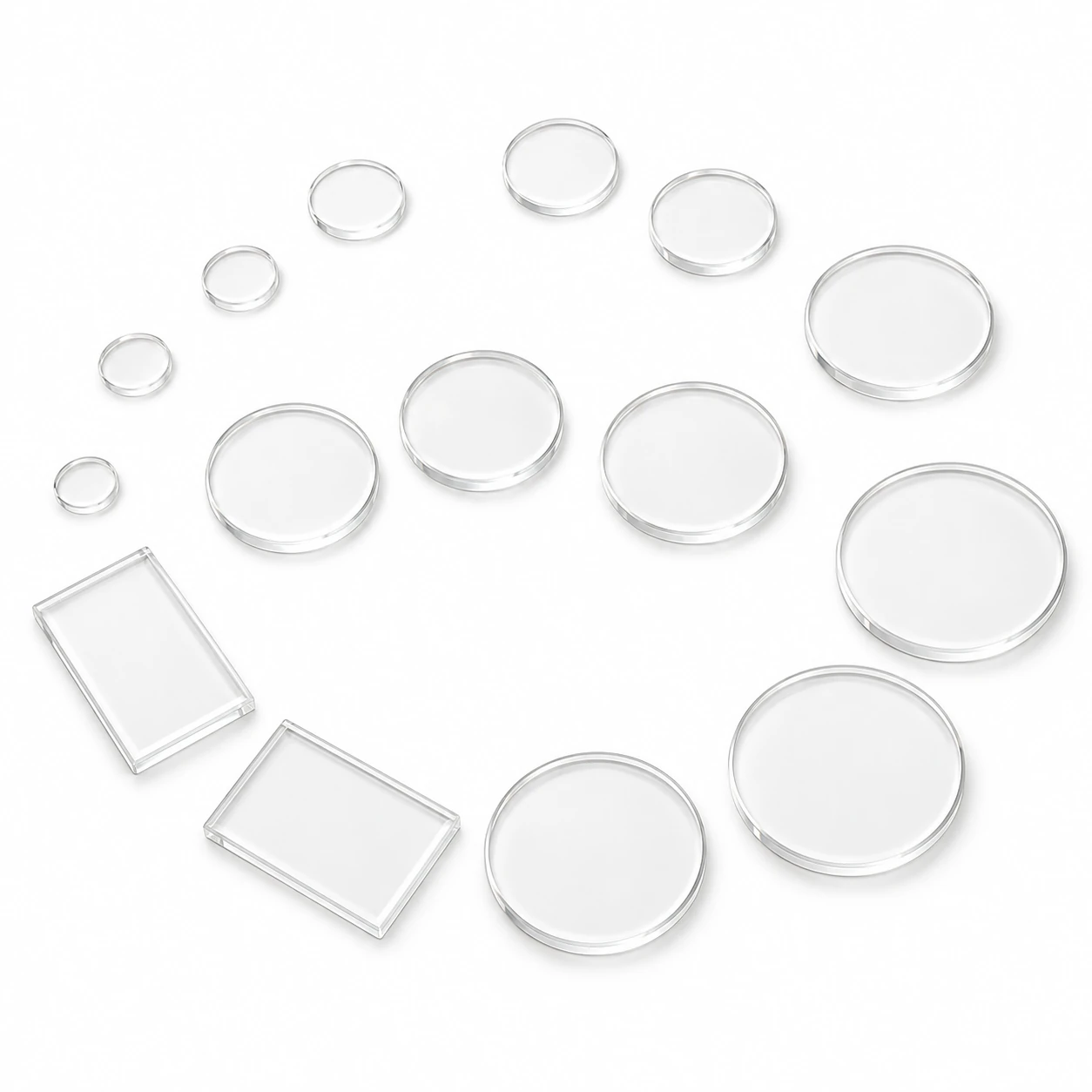 Polished Calcium Fluoride CaF2 IR Window Plates
